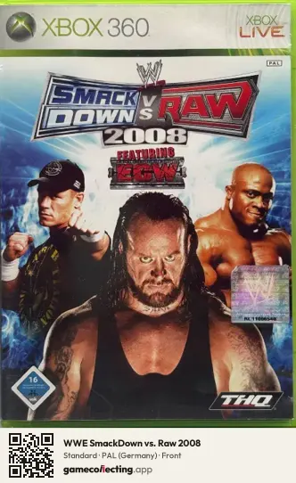 WWE SmackDown vs. Raw 2008 Xbox 360, Germany box front