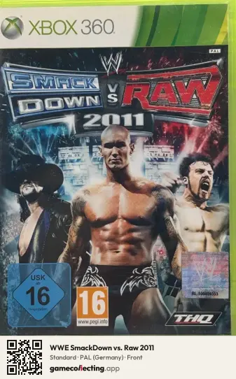 WWE SmackDown vs. Raw 2011 Xbox 360, Germany box front