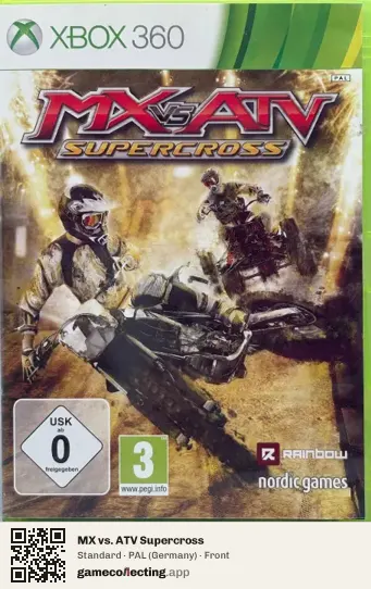 MX vs. ATV Supercross Xbox 360, Germany box front