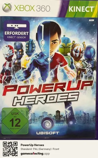 PowerUp Heroes Xbox 360, Germany box front