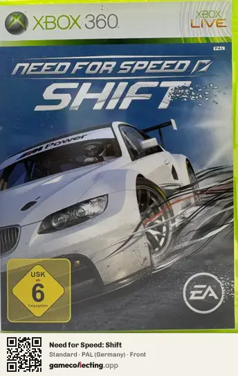 Need for Speed: Shift Xbox 360, Germany box front