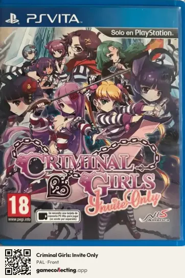 Criminal Girls: Invite Only PlayStation Vita, PAL box front
