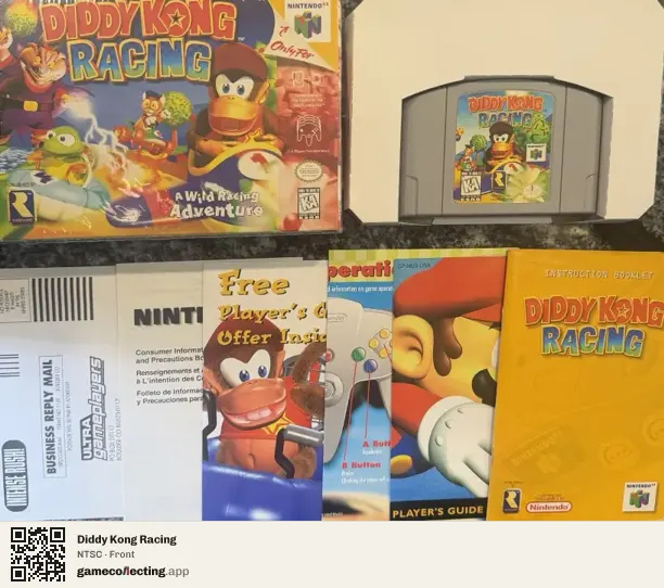 Diddy Kong Racing Nintendo 64, NTSC box front
