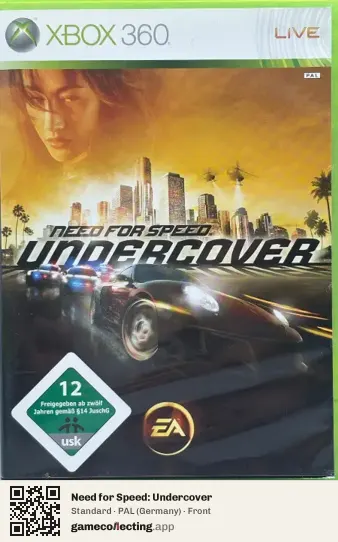 Need for Speed: Undercover Xbox 360, Germany box front