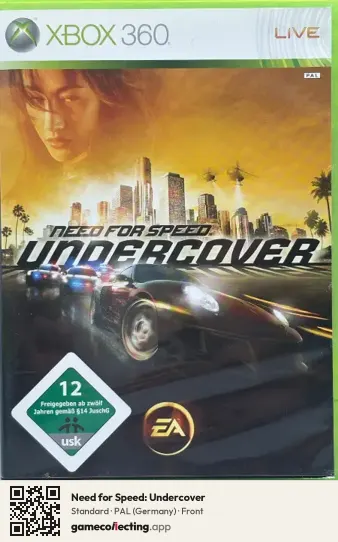 Need for Speed: Undercover Xbox 360, Germany box front