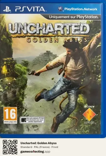 Uncharted: Golden Abyss PlayStation Vita, France box front