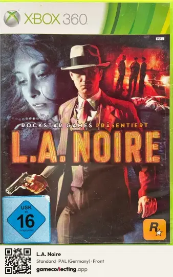 L.A. Noire Xbox 360, Germany box front