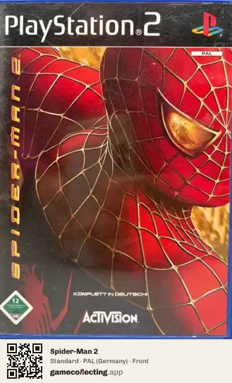 Spider-Man 2 PlayStation 2, Germany box front
