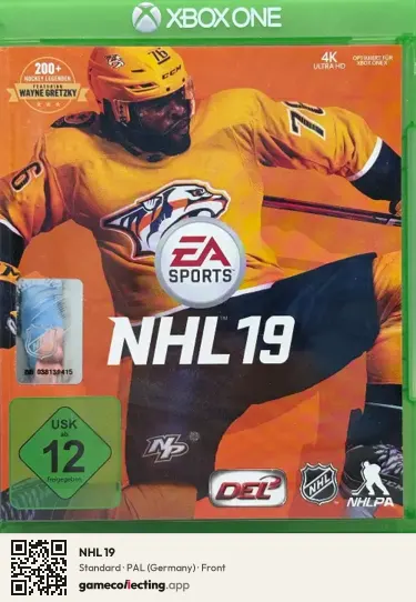 NHL 19 Xbox One, Germany box front