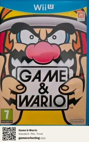 Game & Wario Nintendo Wii U, PAL box front
