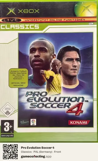 Pro Evolution Soccer 4 Xbox, Germany box front