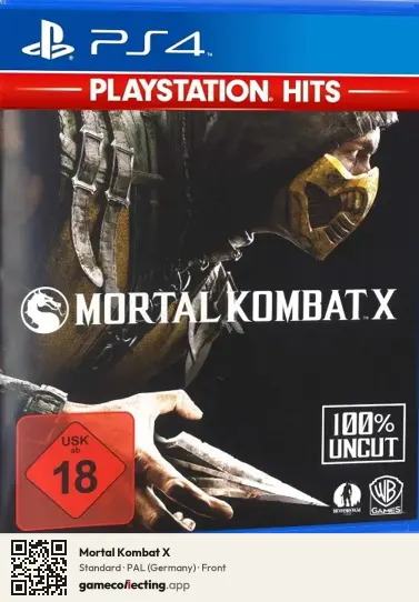 Mortal Kombat X PlayStation 4, Germany box front