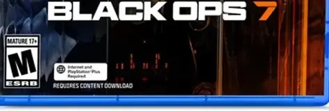 Call of Duty: Black Ops 7, the ESRB box on its front