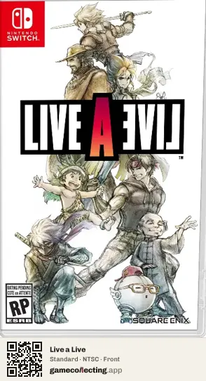 Live a Live Nintendo Switch, NTSC box front