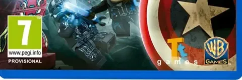 LEGO Marvel's Avengers, the PEGI square on its front