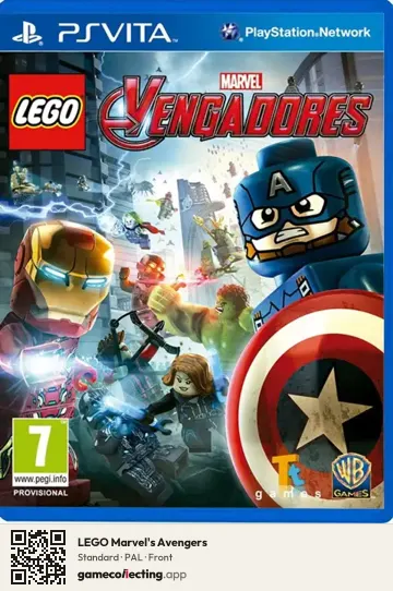 LEGO Marvel's Avengers PlayStation Vita, PAL box front