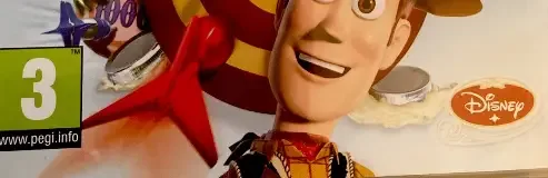 Toy Story Mania!, the PEGI square on its front