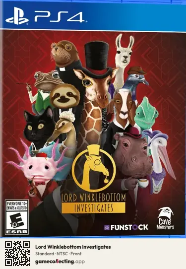 Lord Winklebottom Investigates PlayStation 4, NTSC box front