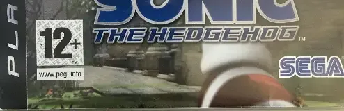 Sonic the Hedgehog, the PEGI square on its front