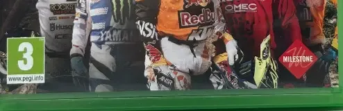MXGP Pro, the PEGI square on its front