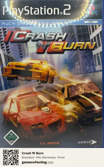 Crash 'N' Burn PlayStation 2, Germany box front
