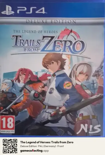 The Legend of Heroes: Trails from Zero PlayStation 4, Germany box front