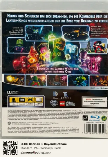 LEGO Batman 3: Beyond Gotham PlayStation 3, Germany box back