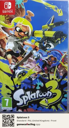 Splatoon 3 Nintendo Switch, United Kingdom box front