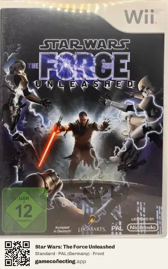 Star Wars: The Force Unleashed Nintendo Wii, Germany box front