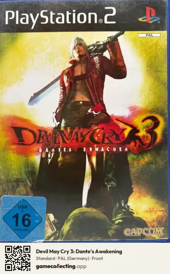 Devil May Cry 3: Dante's Awakening PlayStation 2, Germany box front
