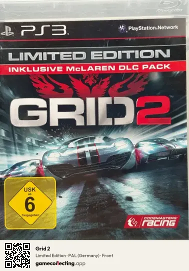Grid 2 PlayStation 3, Germany box front