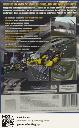 Kart Racer PlayStation 2, Germany box back