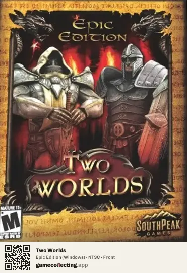 Two Worlds Computer, NTSC box front