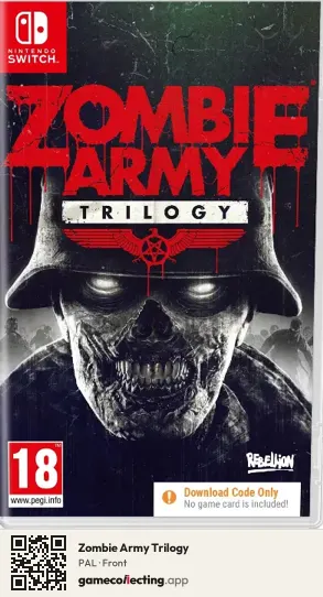Zombie Army Trilogy Nintendo Switch, PAL box front