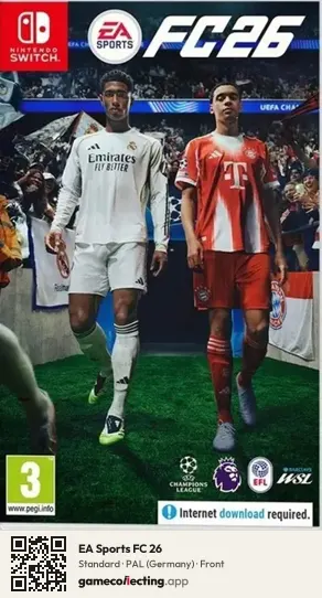 EA Sports FC 26 Nintendo Switch, Germany box front