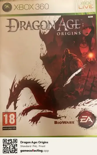 Dragon Age: Origins Xbox 360, PAL box front