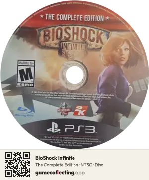 BioShock Infinite PlayStation 3, NTSC disc