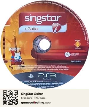SingStar Guitar PlayStation 3, PAL disc