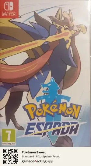 Pokémon Sword Nintendo Switch, Spain box front