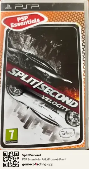 Split/Second PlayStation Portable, France box front