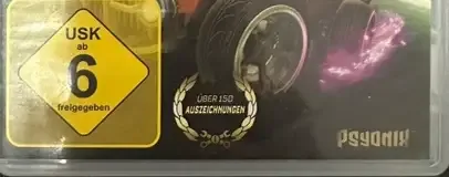 Rocket League, the USK square on its front