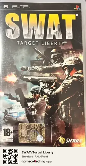 SWAT: Target Liberty PlayStation Portable, PAL box front