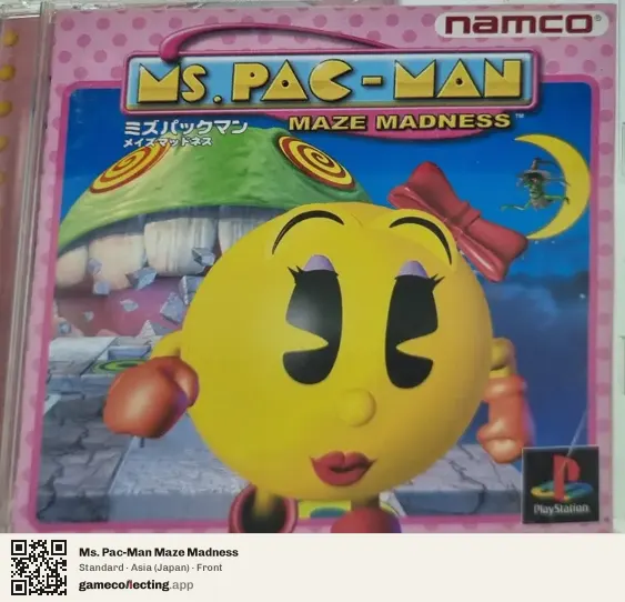 Ms. Pac-Man Maze Madness PlayStation, Asia box front