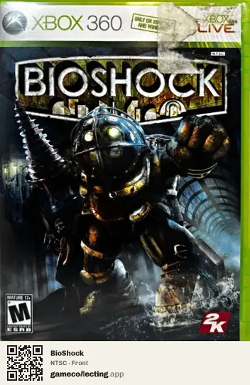 BioShock Xbox 360, NTSC box front