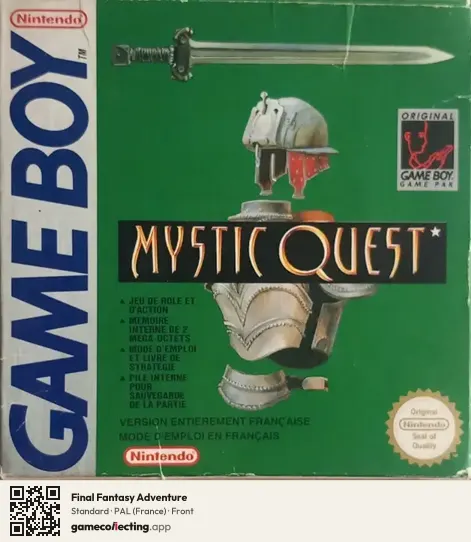 Final Fantasy Adventure Game Boy, France box front