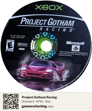 Project Gotham Racing Xbox, NTSC disc