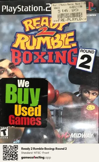 Ready 2 Rumble Boxing: Round 2 PlayStation 2, NTSC box front