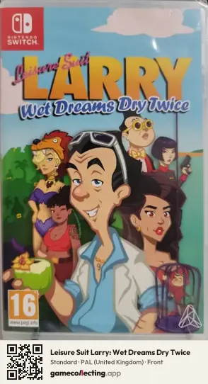 Leisure Suit Larry: Wet Dreams Dry Twice Nintendo Switch, United Kingdom box front