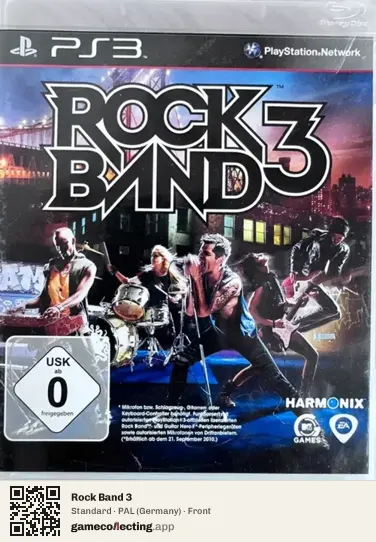 Rock Band 3 PlayStation 3, Germany box front