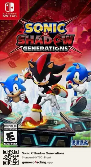 Sonic X Shadow Generations Nintendo Switch, NTSC box front